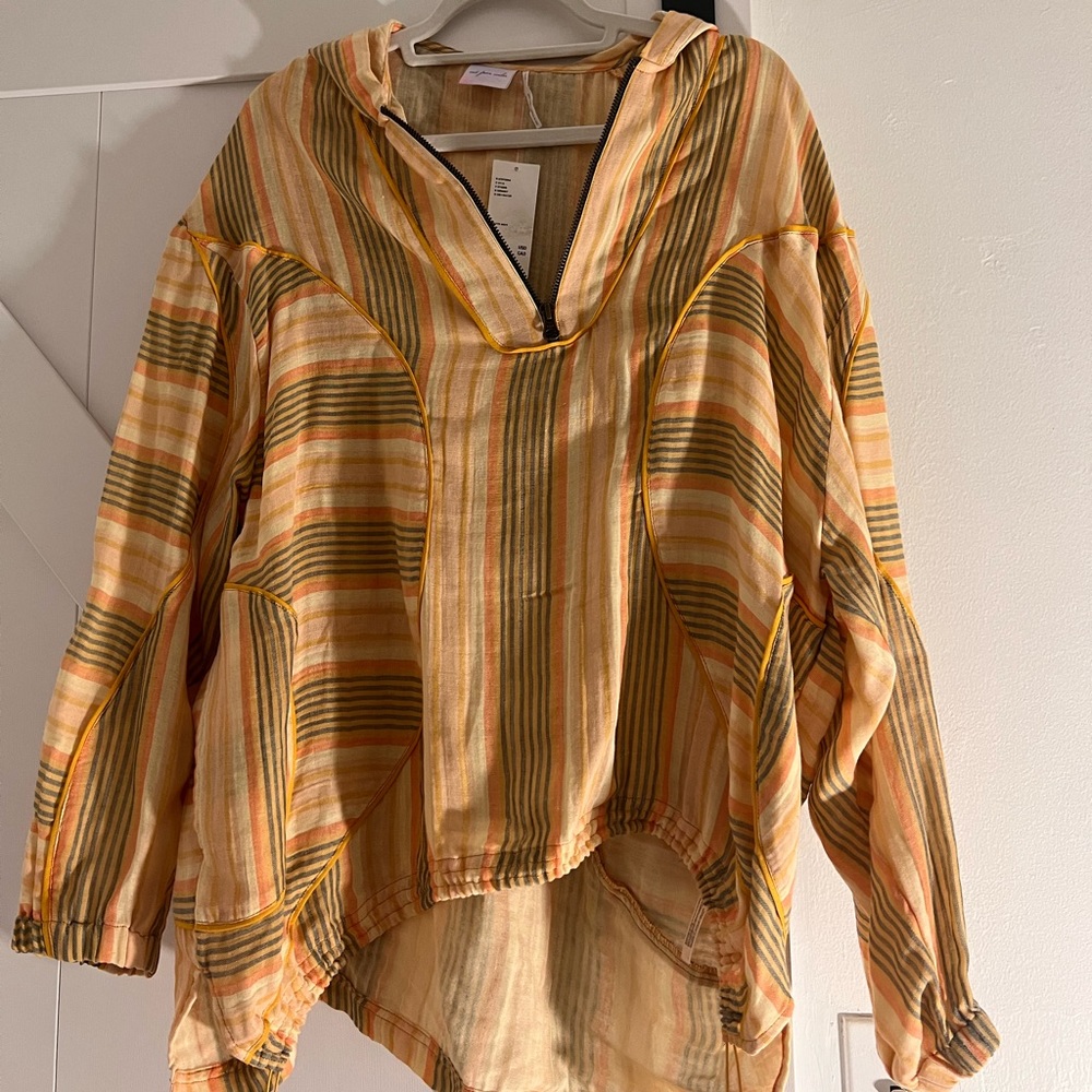 Out from under pullover